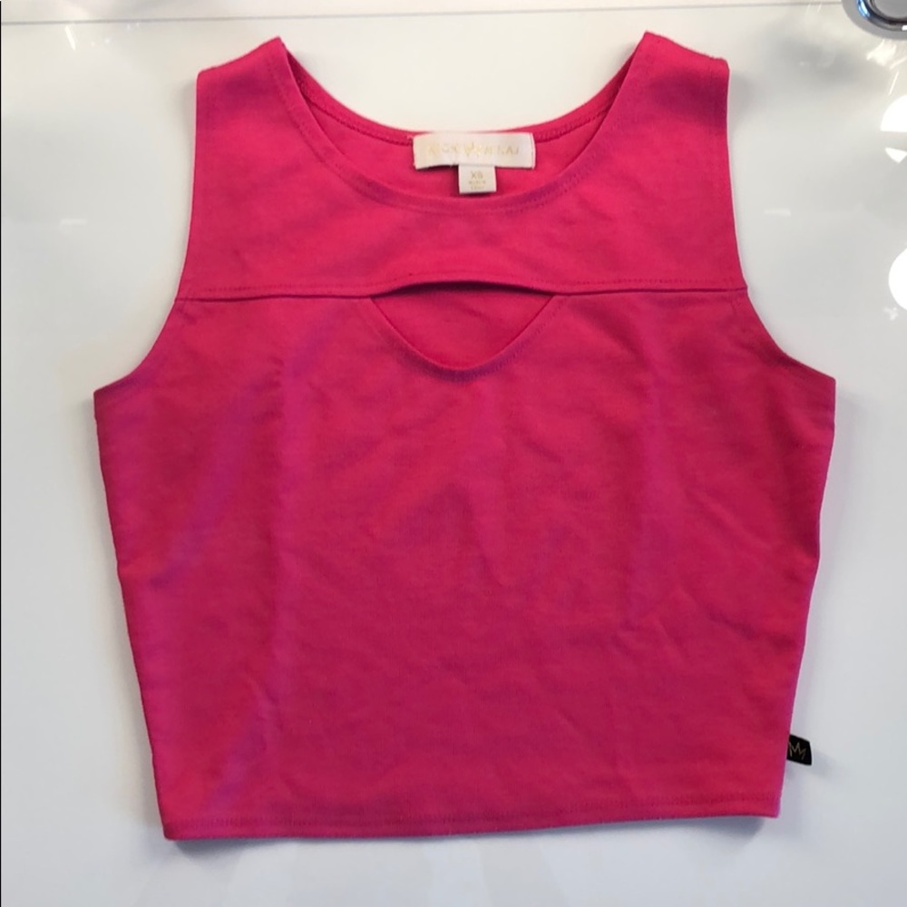 Hot pink crop top